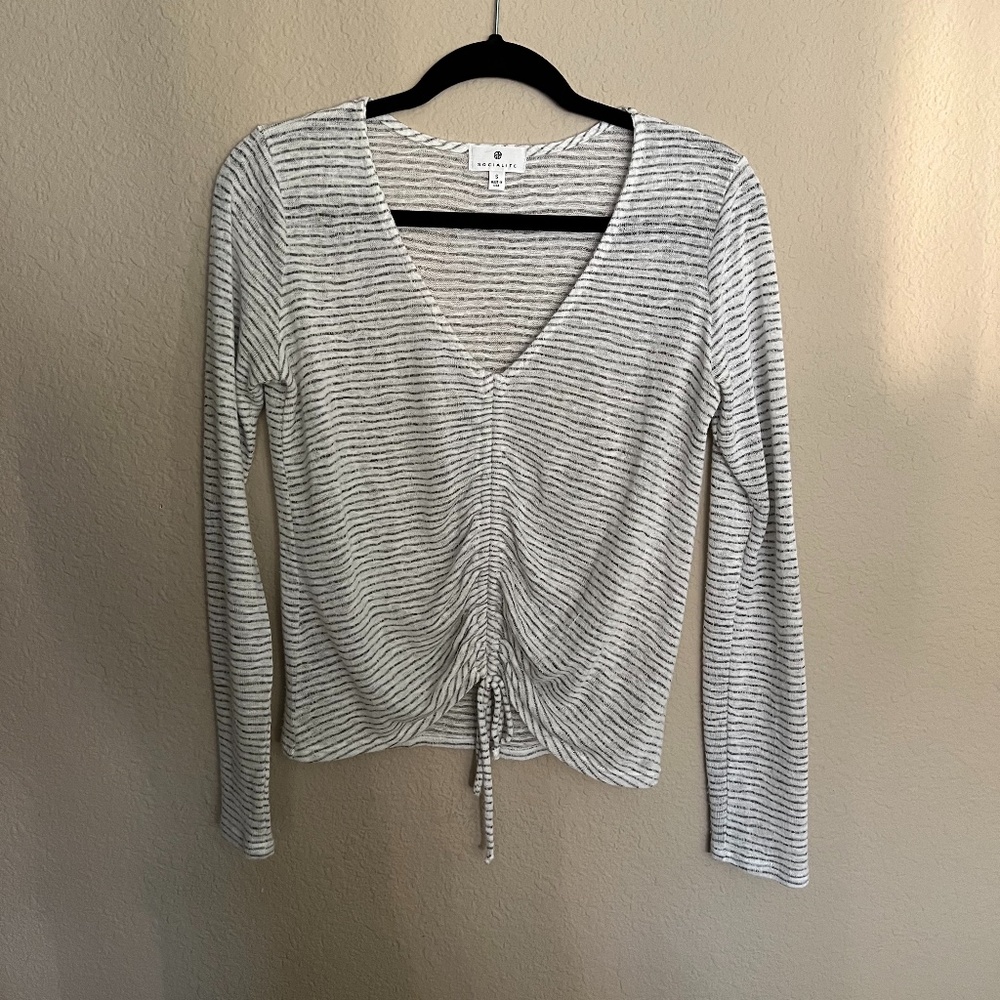 Socialite Nordstrom Striped Top - Small